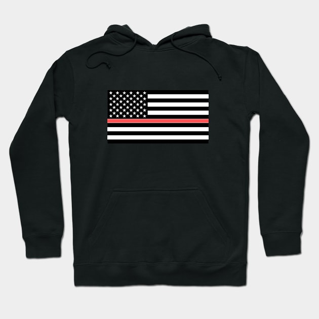 Firefighter American Flag Hoodie by cheesefries